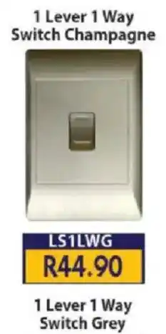 Laduma Hardware catalogue 1 Lever 1 Way Switch Champagne offer