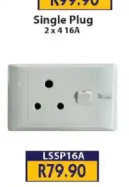 Laduma Hardware catalogue Single Plug 2 x 4 16A offer