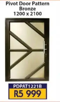 Laduma Hardware catalogue Pivot Door Pattern Bronze offer