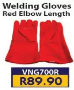 Laduma Hardware catalogue Welding Gloves Red Elbow Length offer