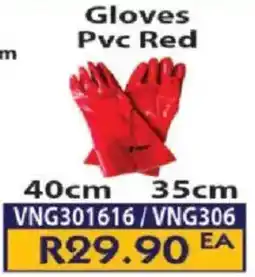 Laduma Hardware catalogue Gloves Pvc Red offer