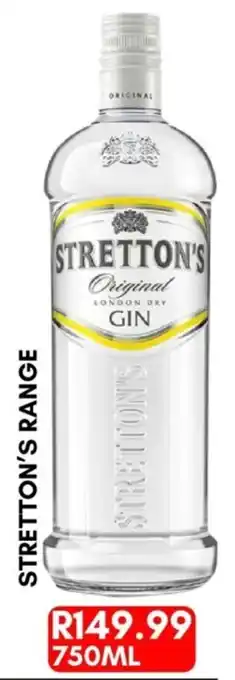 Prestons Stretton's Original London Dry Gin offer