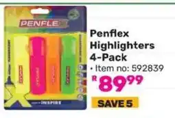 Game Penflex Highlighters - 4-Pack offer