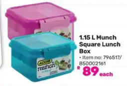 Game 1.15 L Munch Square Lunch Box offer