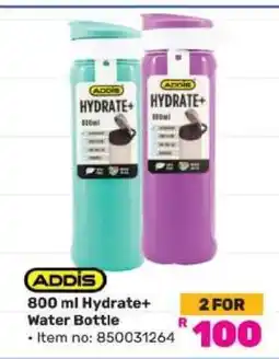 Game Addis 800 ml Hydrate+ Water Bottle offer