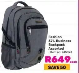 Game Fashion 37 L Business Backpack Assorted offer