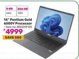 Game 14 Pentium Gold 6500Y Processor Laptop offer