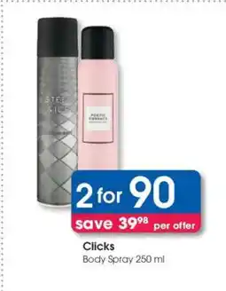 Clicks Clicks offer