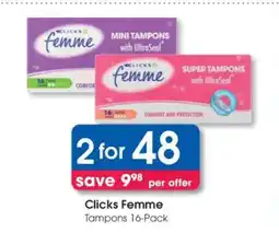 Clicks Clicks Femme offer