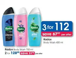 Clicks Radox Body Wash 400 ml offer