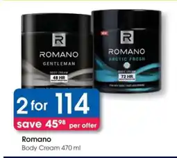 Clicks Romano offer