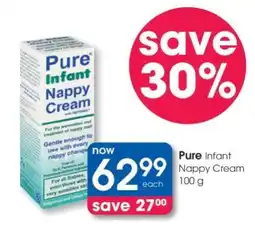Clicks Pure Infant Nappy Cream 100 g offer