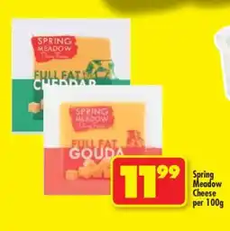 Shoprite Spring Meadow Cheese per 100g offer