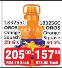 KitKat Cash and Carry OROS Orange Squash 2lt 6's offer