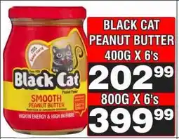 Advance Cash n Carry BLACK CAT PEANUT BUTTER 400G X 6's offer