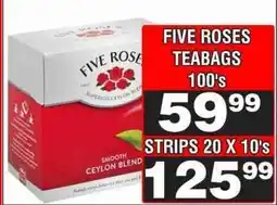 Advance Cash n Carry FIVE ROSES TEABAGS 100's offer
