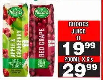 Advance Cash n Carry RHODES JUICE 1L offer