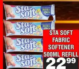 Advance Cash n Carry Sta Soft Fabric Softener 500ml Refill offer