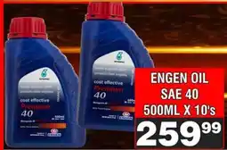 Advance Cash n Carry ENGEN OIL SAE 40 500ML X 10's offer