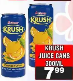 Advance Cash n Carry KRUSH JUICE CANS 300ML offer