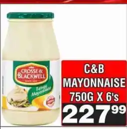 Advance Cash n Carry C&B Mayonnaise 750G X 6's offer