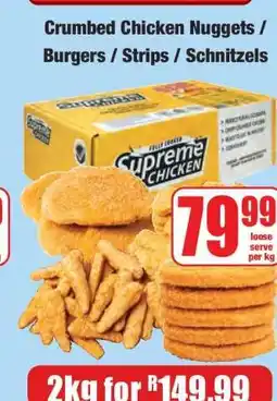 Boxer Crumbed Chicken Nuggets / Burgers / Strips / Schnitzels offer