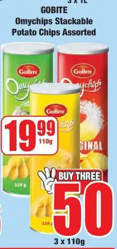 Boxer GOBITE Omychips Stackable Potato Chips Assorted offer