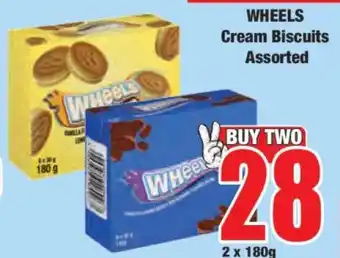 Boxer WHEELS Cream Biscuits Assorted offer