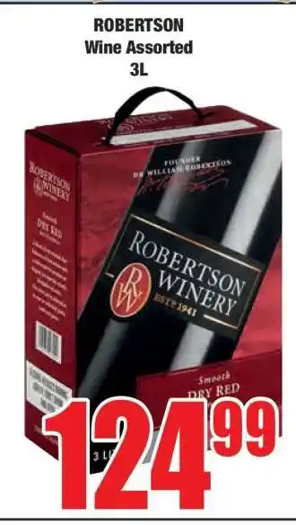 Boxer ROBERTSON WINE ASSORTED 3L offer