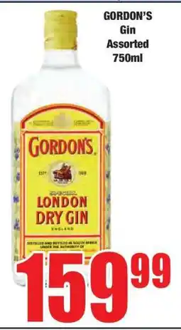 Boxer GORDON’S Gin Assorted 750ml offer