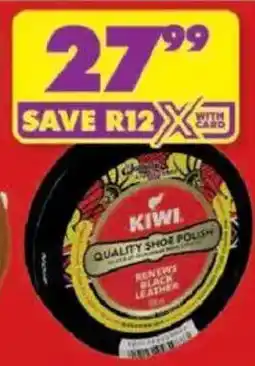 Shoprite Kiwi Black Shoe Polish offer