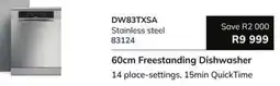 Hirsch's Smeg Stainless Steel 60cm Freestanding Dishwasher offer