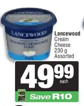 Spar Lancewood Cream Cheese offer