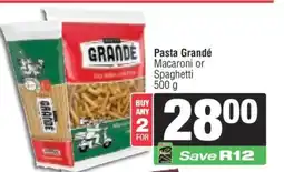 Spar Pasta Grandé offer