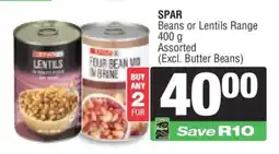 Spar SPAR Beans or Lentils Range offer