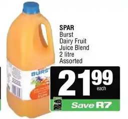 Spar SPAR Burst Dairy Fruit Juice Blend offer