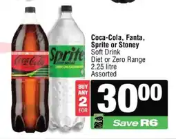 Spar COCA-COLA, FANTA, SPRITE or STONEY offer