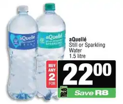 Spar AQUELLÉ Still or Sparkling Water offer