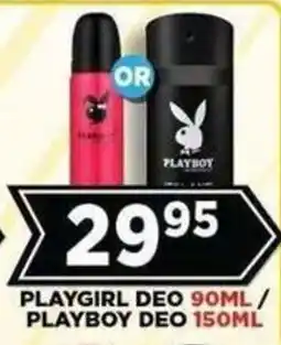 Goal Supermarket Playboy Deo offer