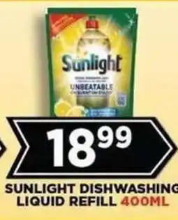 Goal Supermarket Sunlight Dishwashing Liquid Refill offer