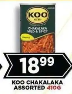 Goal Supermarket KOO CHAKALAKA ASSORTED offer