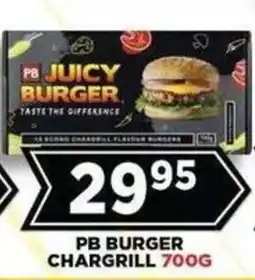 Goal Supermarket PB JUICY BURGER offer