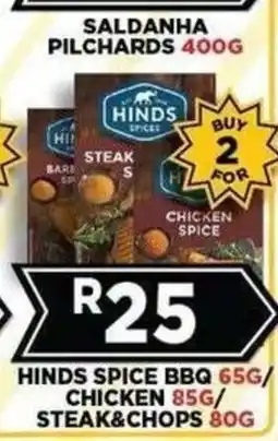 Goal Supermarket HINDS SPICE BBQ CHICKEN & STEAK&CHOPS offer