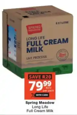 Checkers Spring Meadow Long Life Full Cream Milk offer