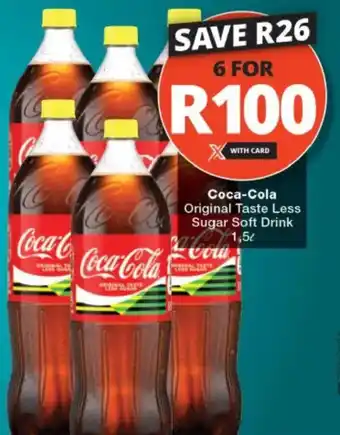 Checkers Coca-Cola Original Taste Less Sugar Soft Drink offer