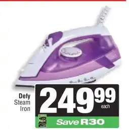 Spar DEFY Steam Iron offer