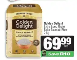 Spar Golden Delight Extra Long Grain Sella Basmati Rice offer