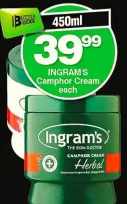 Choppies Ingram's Camphor Cream offer