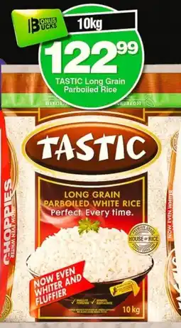 Choppies TASTIC Long Grain Parboiled White Rice offer