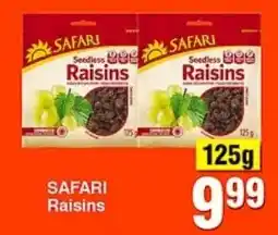 Choppies SAFARI Raisins offer